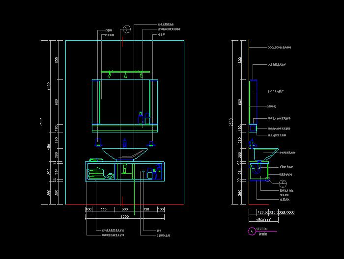 别墅室内装修CAD施工图5
