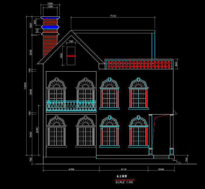 休闲别墅设计全套CAD装修图图纸6