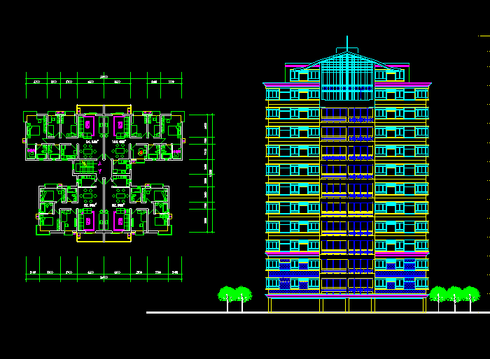 公园景观规划平面CAD建筑图5