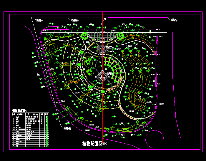 某中心广场景观设计CAD施工图4