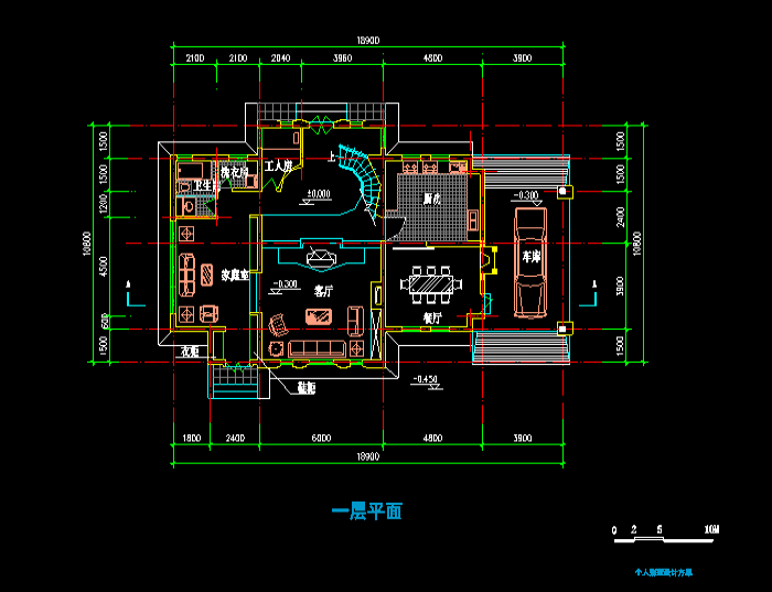 现代别墅方案CAD设计施工图