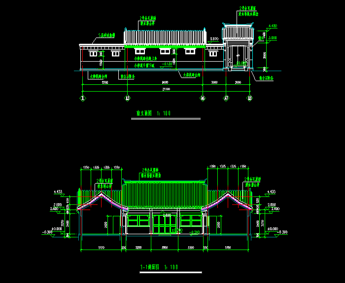 单栋小别墅CAD建筑图