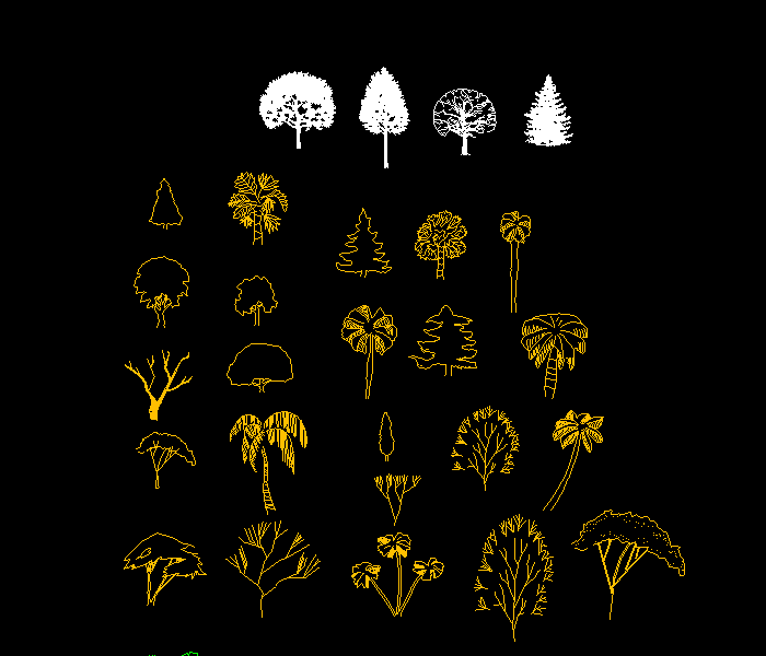植物树图块
