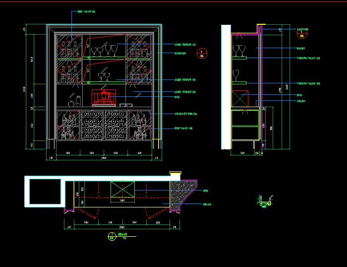 别墅酒柜设计详图
