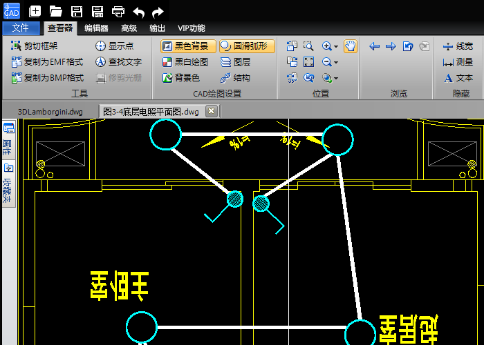 查看器界面放大图纸