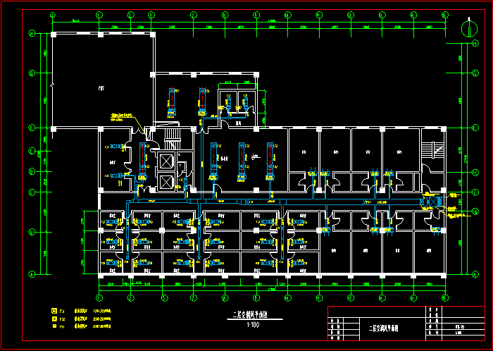 二次空调风平面图