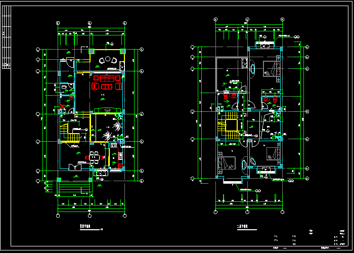 一二层平面图