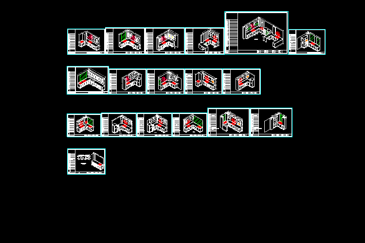 CAD图纸大全柜类整理-柜类设计CAD设计图