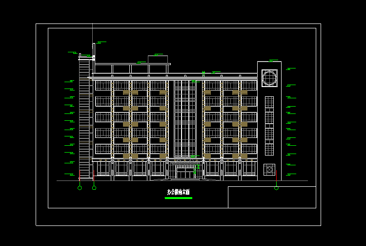 CAD框架教学楼