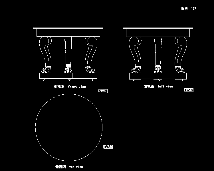 汇集300件欧式家具CAD图集