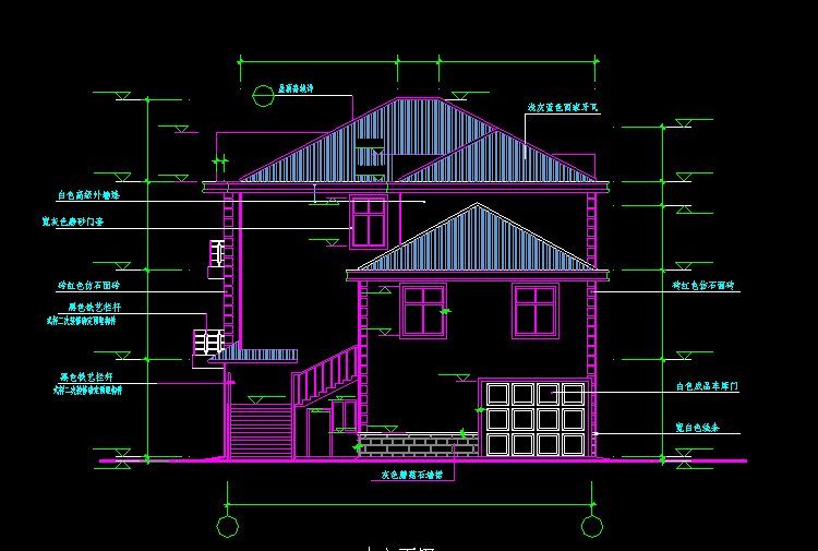 别墅设计建筑结构CAD施工图