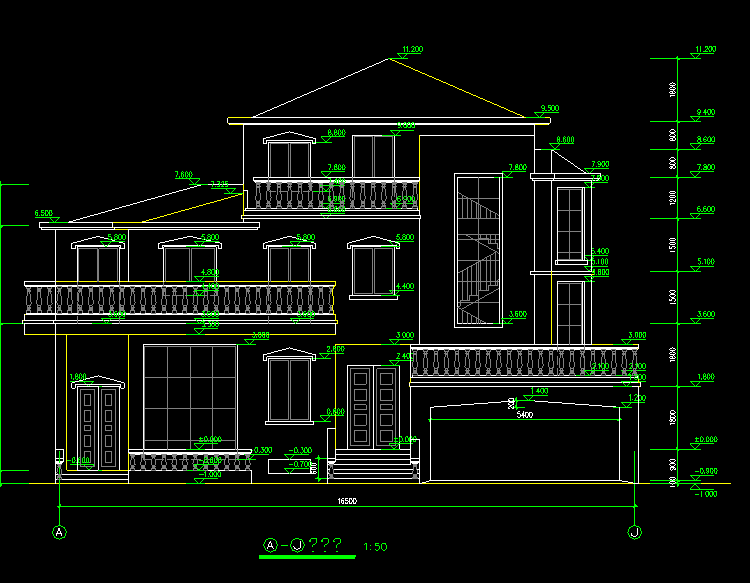 四合院住宅设计CAD施工图