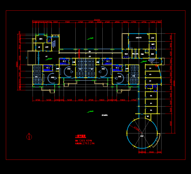 中小学幼儿园CAD建筑设计施工图