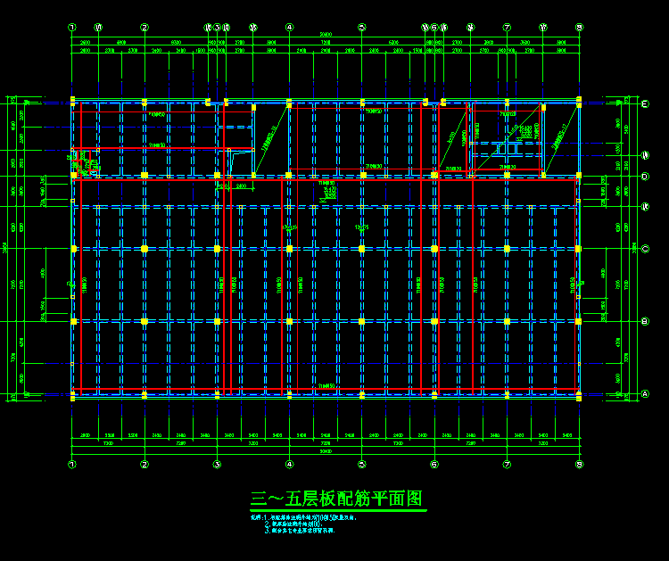 水库办公楼机械建筑CAD结构图