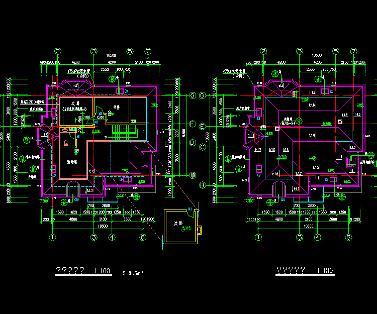 建筑结构CAD施工图