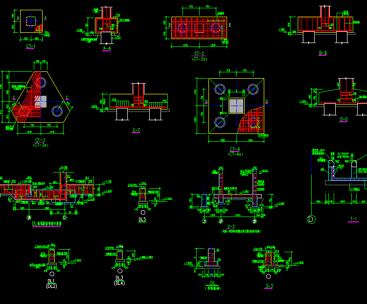 水库办公楼机械建筑CAD结构图