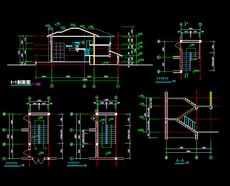 四合院住宅设计CAD施工图