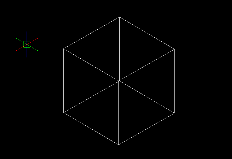 CAD中绘制长方体的效果图