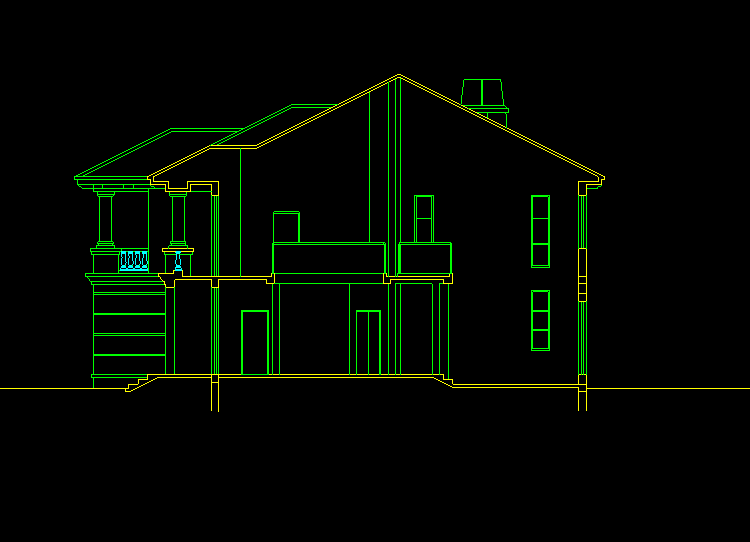 CAD别墅设计图纸及效果图大全