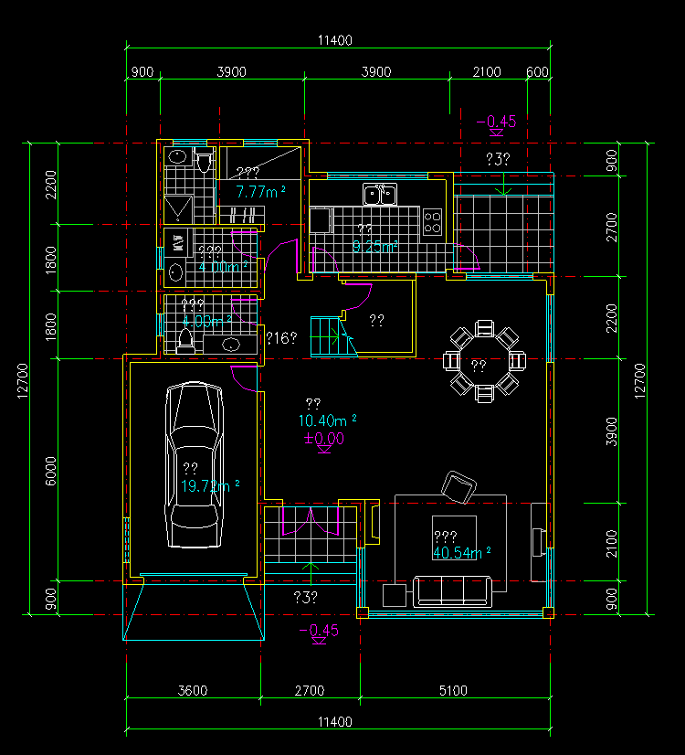 国外别墅规划设计CAD施工图
