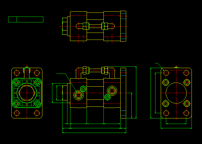 气缸CAD图纸4
