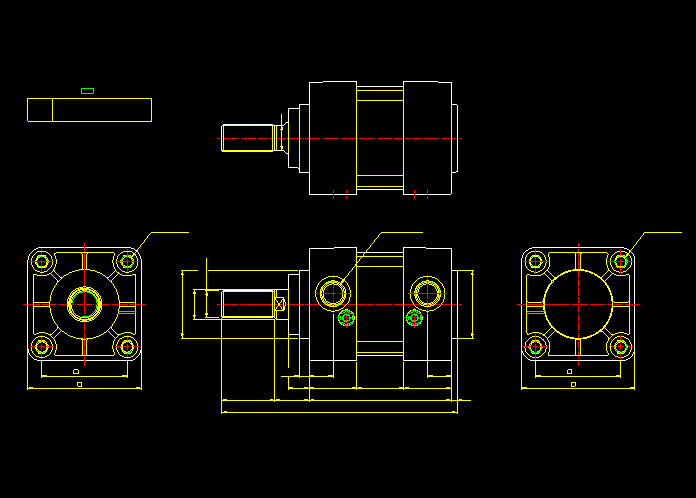 气缸CAD图纸9