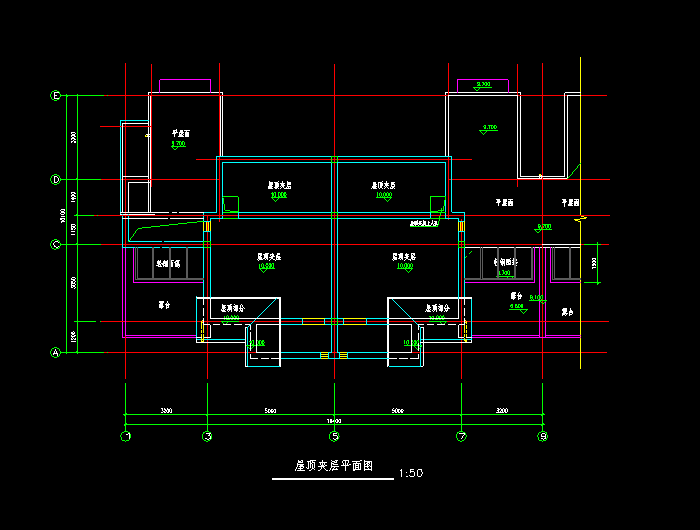 完整豪华欧式别墅设计CAD施工图2