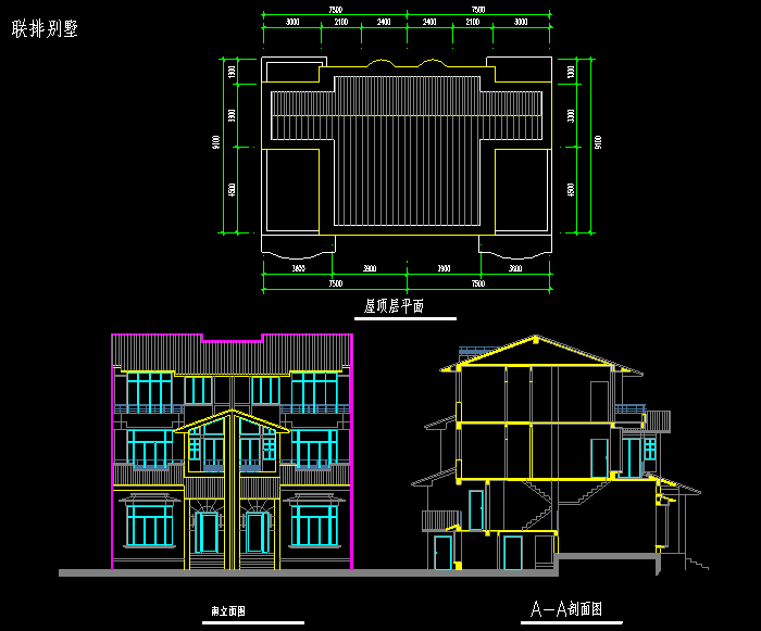 完整豪华欧式别墅设计CAD施工图4