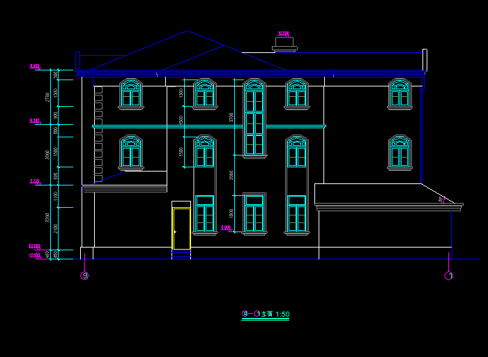 两套不同别墅设计及CAD施工图7