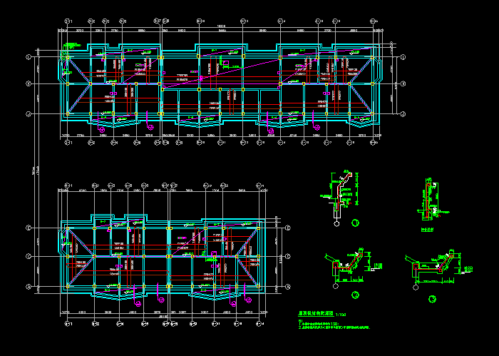 木业公司钢筋结构厂房CAD施工图1