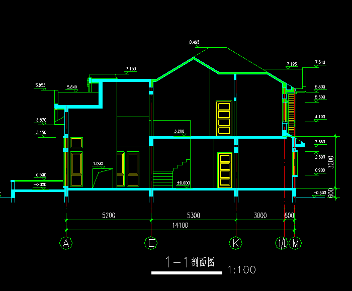 实木北美式别墅设计CAD工程结构施工图4