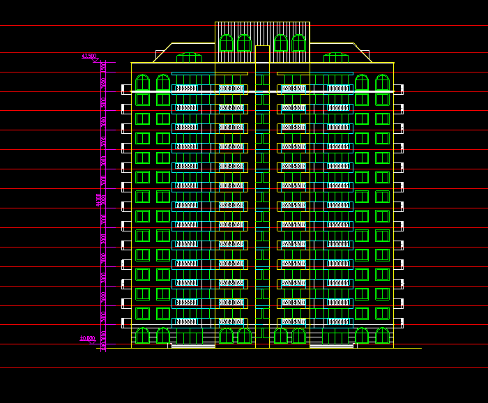 阁楼住宅建筑设计CAD施工图5