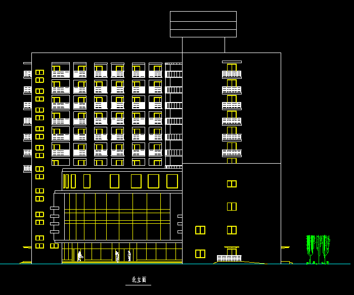 阁楼住宅建筑设计CAD施工图6