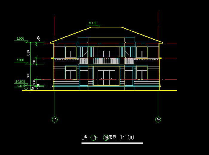 某度假村别墅设计建筑CAD施工图5