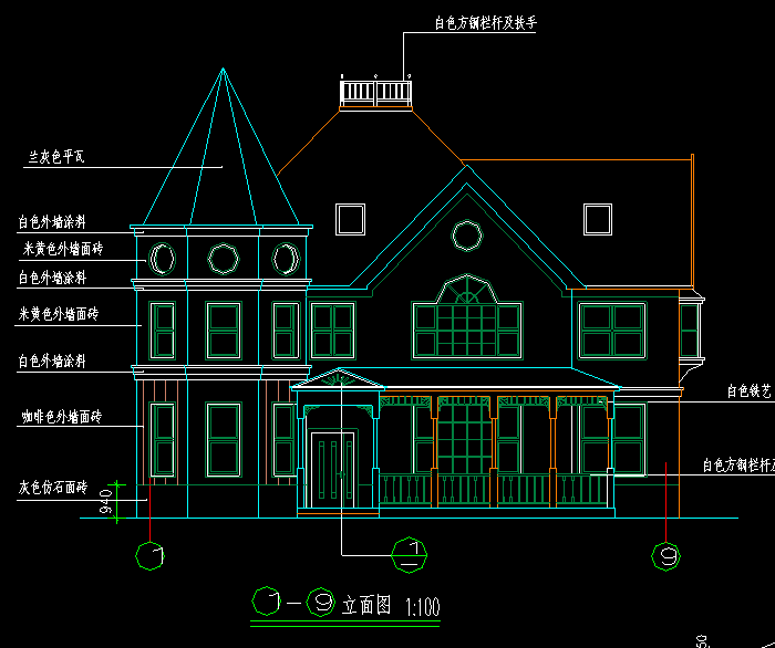国外别墅规划设计CAD方案施工图2