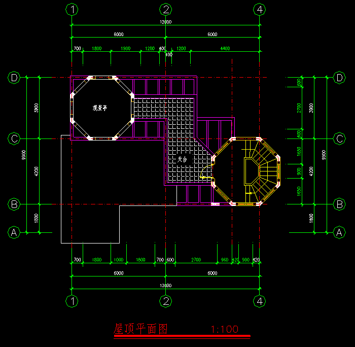 国外别墅规划设计CAD方案施工图1