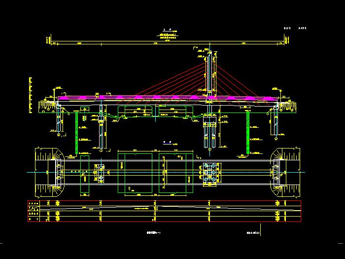 分离式立交桥设计CAD施工图1