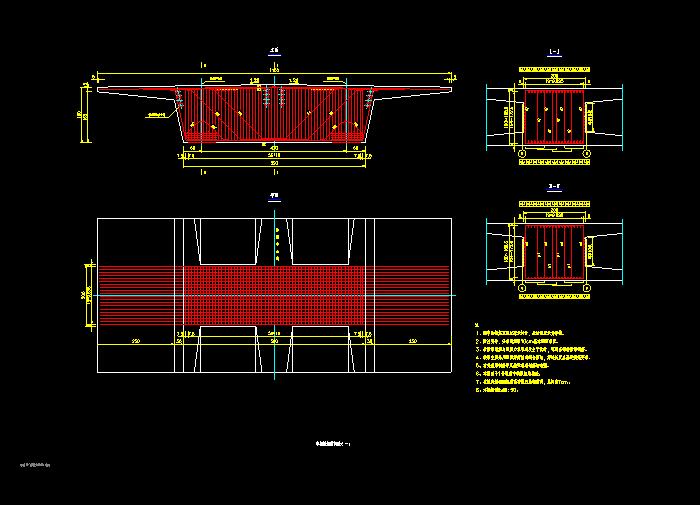 外侧护栏桥设计钢筋构造CAD施工图2