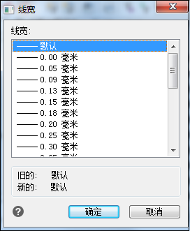 线型线宽设置