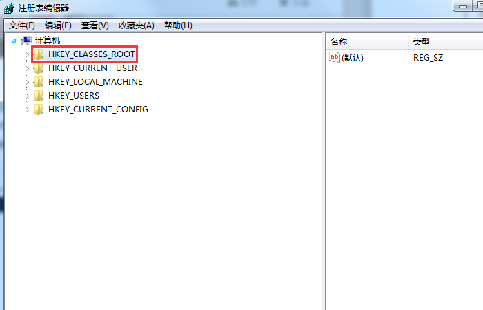 HKEY CLASSES ROOT文件夹