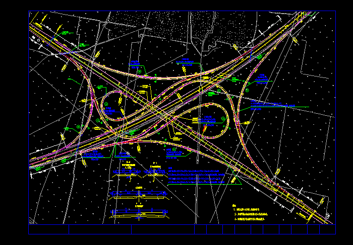 32条公路设计CAD图纸施工图1