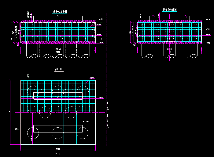 大桥桥墩钢筋CAD设计图纸1