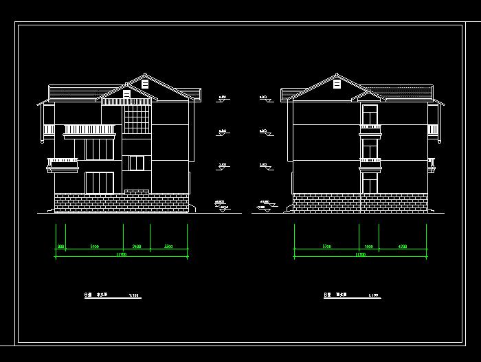 四房两厅高档住宅设计装饰CAD施工图2