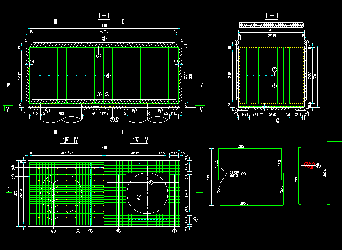 大桥箱梁承台钢筋CAD设计图纸3