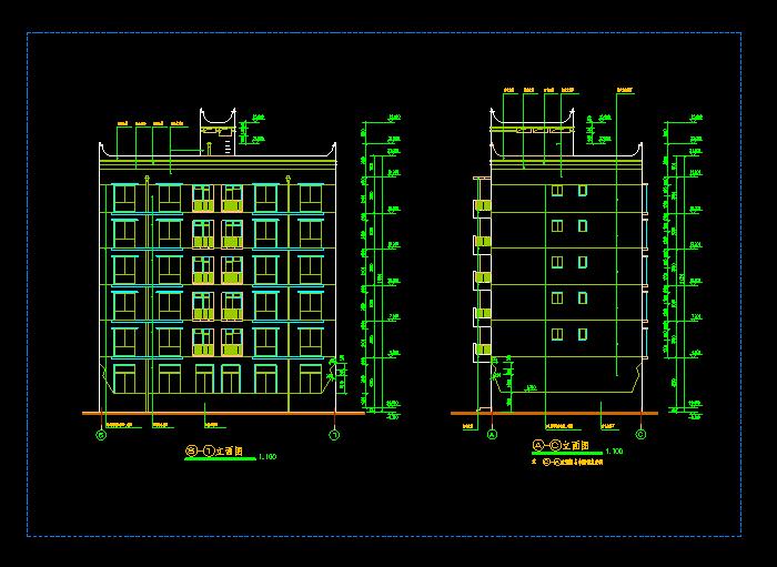 6层住宅楼设计CAD施工图4