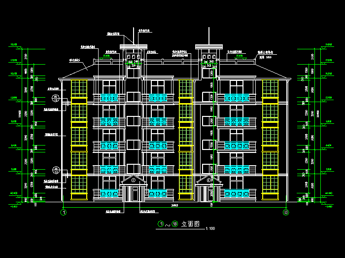 南方某地11层小高层住宅CAD设计图4