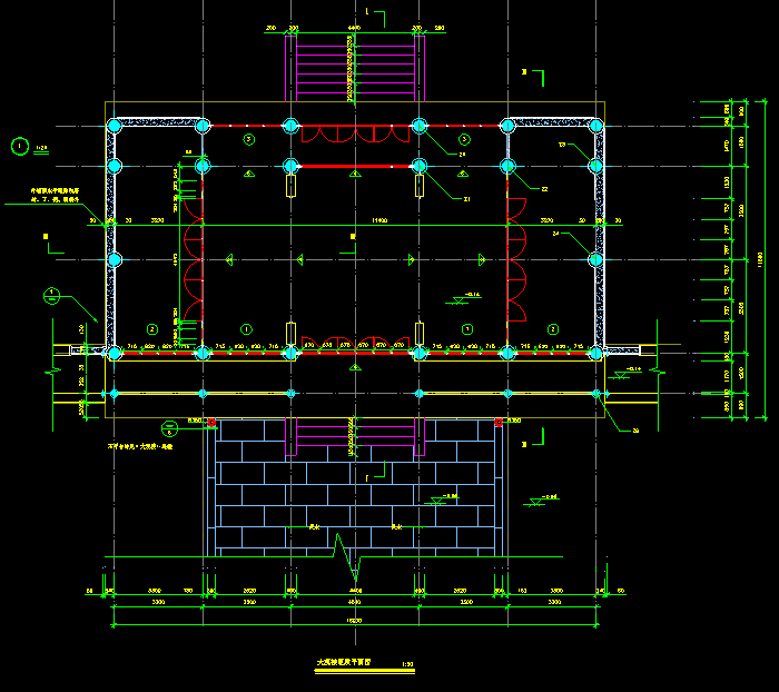 中式戏台、祠堂建筑设计CAD施工图5