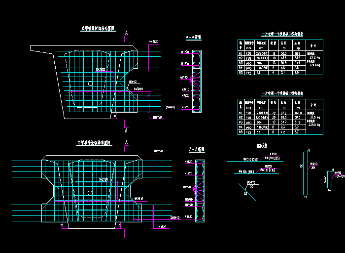 大桥桥墩钢筋CAD设计图纸5