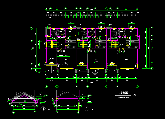独栋别墅CAD建筑施工图5