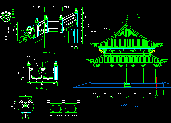 北京古典民居建筑CAD方案图5